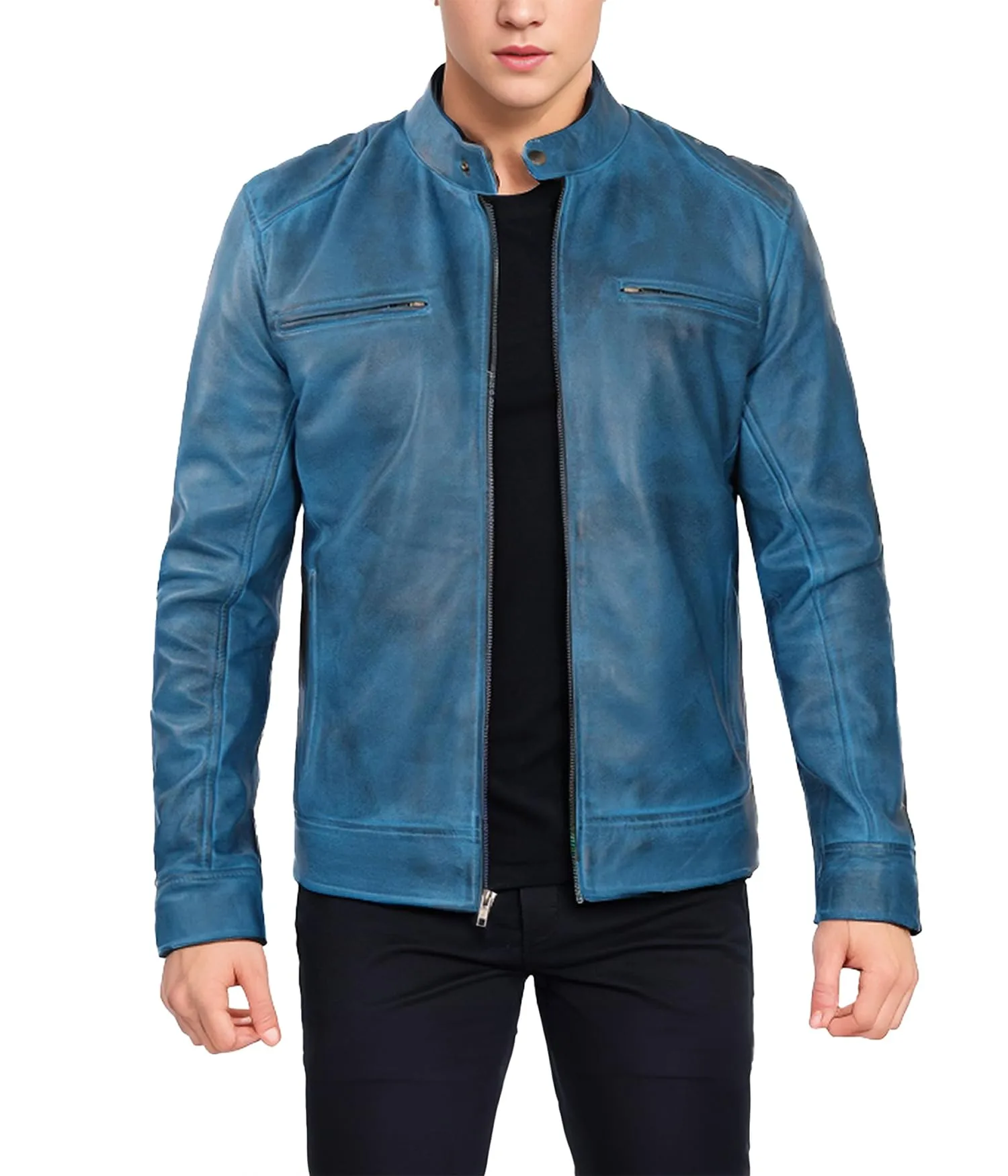 Blue-Leather-Jacket