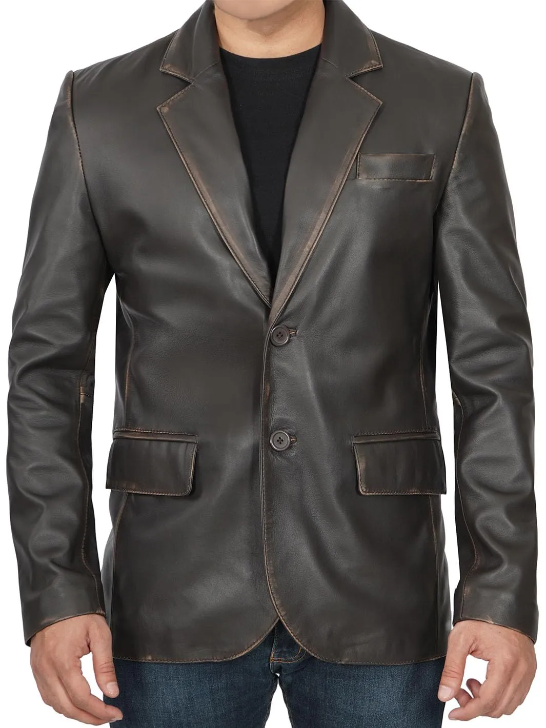 Brown-Ruboff-Blazer-Leather-Coat